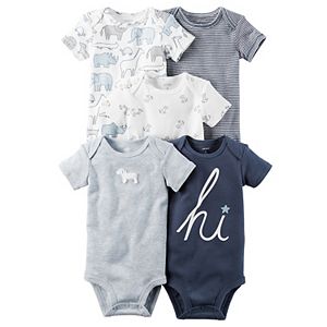 Baby Boy Carter's 5-pk. Short Sleeve Bodysuits