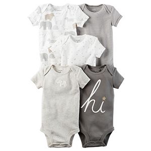 Baby Carter's 5-pk. Short Sleeve Bodysuits