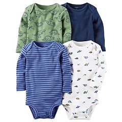 Baby Boy Carter's 4-pk. Long Sleeve Dinosaur Bodysuits