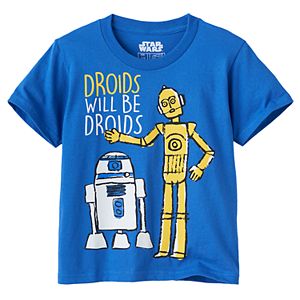 Boys 4-7 Star Wars: Episode VII The Force Awakens R2D2 & C3PO Graphic Tee