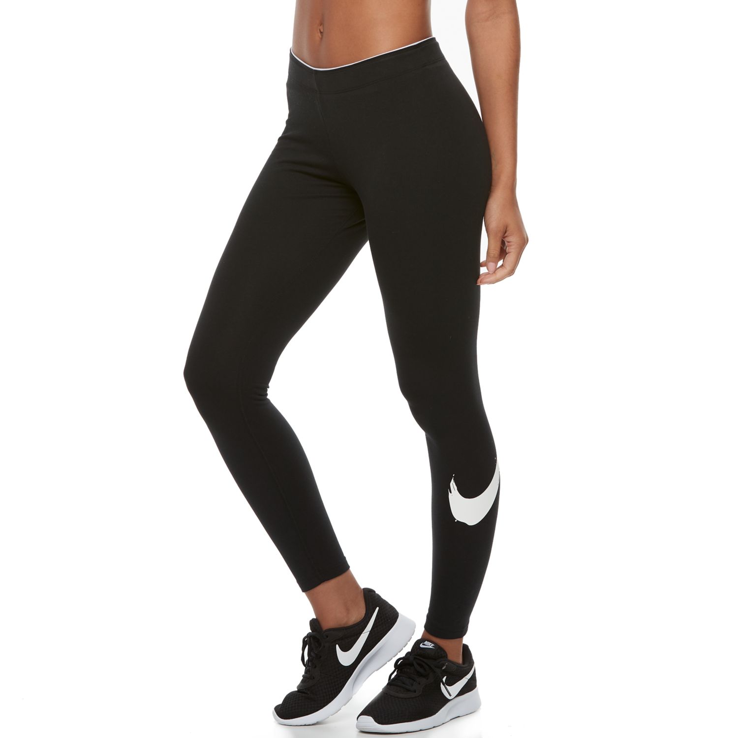 nike swoosh grey leggings