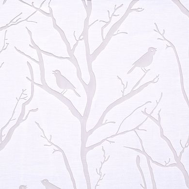 Madison Park 1-Panel Vina Sheer Bird Window Curtain