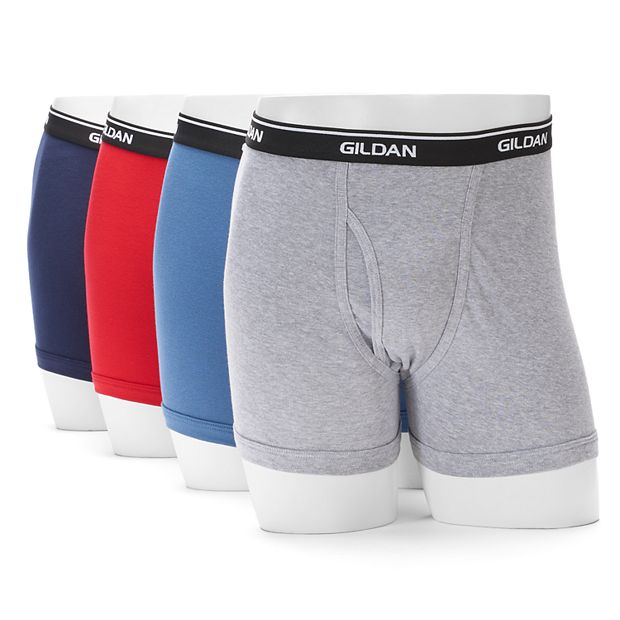 Gildan Vintage Men's Platinum Classic Fly Front Briefs 4 Pack