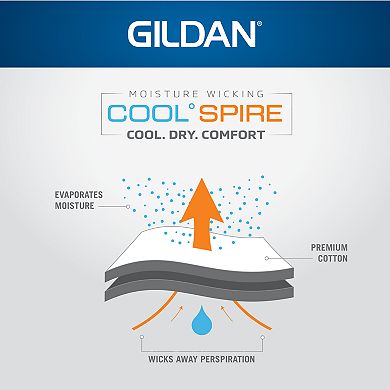 Men's Gildan 4-pack Platinum Cool Spire Crewneck Tees