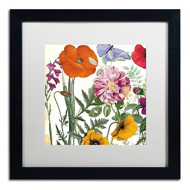 Trademark Fine Art Printemps II Black Framed Wall Art