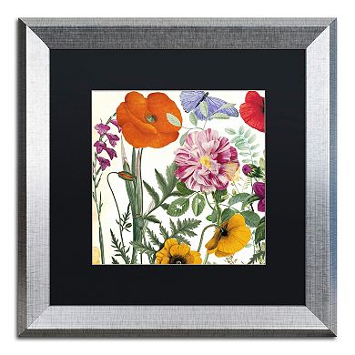 Trademark Fine Art Printemps II Silver Finish Framed Wall Art