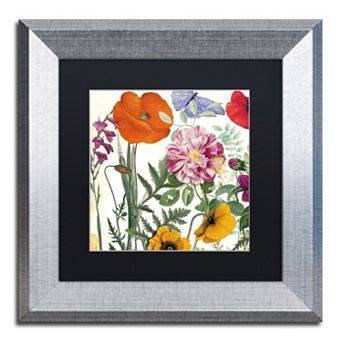 Trademark Fine Art Printemps II Silver Finish Framed Wall Art