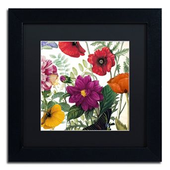Trademark Fine Art Printemps III Black Framed Wall Art