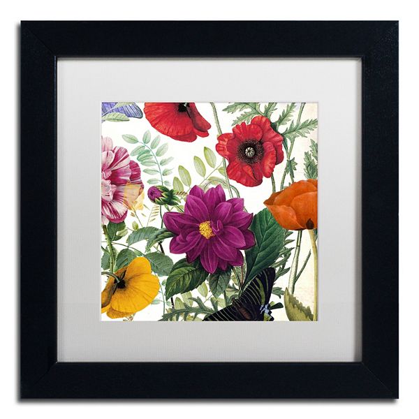 Trademark Fine Art Printemps III Black Framed Wall Art