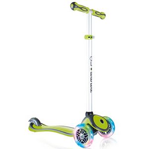 Globber Primo Plus 3-Wheeled Adjustable Height Scooter with LED Light-Up Wheels