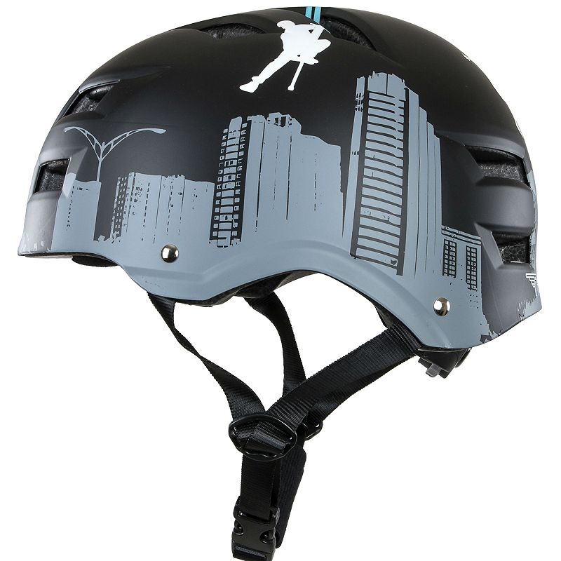 Flybar Certified Multi Sport Helmets For Skateboarding, Bicycling, Roller Blading, Longboarding & Pogoing -Fly scraper - Large/Extra Large