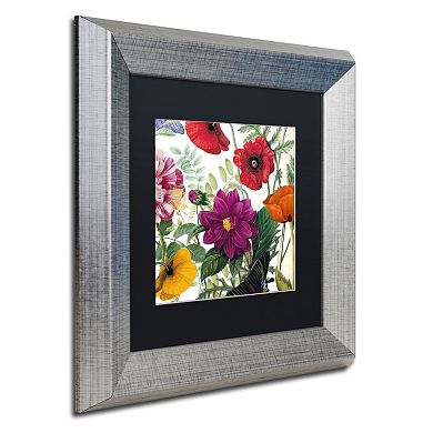 Trademark Fine Art Printemps III Silver Finish Framed Wall Art