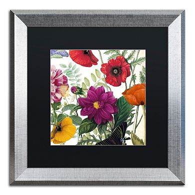 Trademark Fine Art Printemps III Silver Finish Framed Wall Art