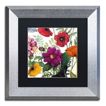 Trademark Fine Art Printemps III Silver Finish Framed Wall Art
