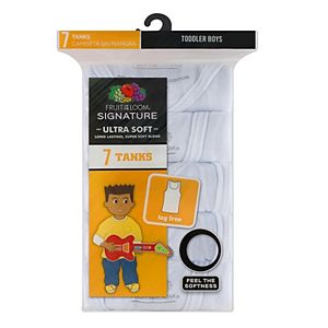 Toddler Boy Fruit of the Loom 7-pk. Signature Ultra Soft Tank Tops