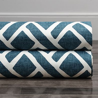 EFF Geometric Printed Cotton Room Darkening Curtain Panel