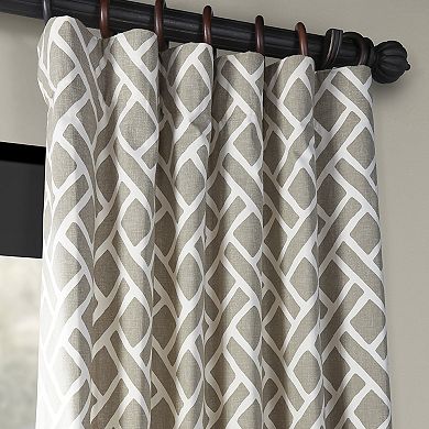 EFF 1-Panel Martinique Printed Window Curtain 