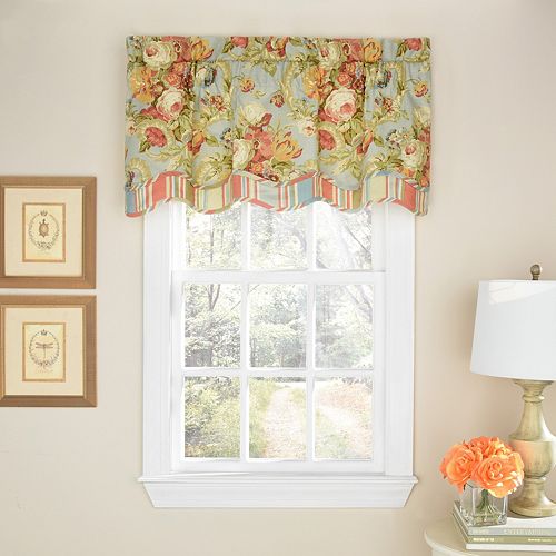 Waverly Spring Bling Scalloped Window Valance