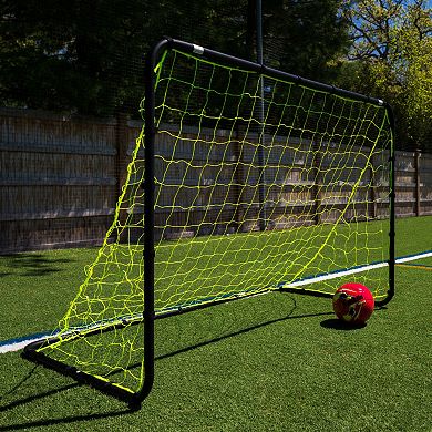 Franklin Sports 4-ft x 6-ft Black Powder Coated Steel Non-Folding Soccer Goal