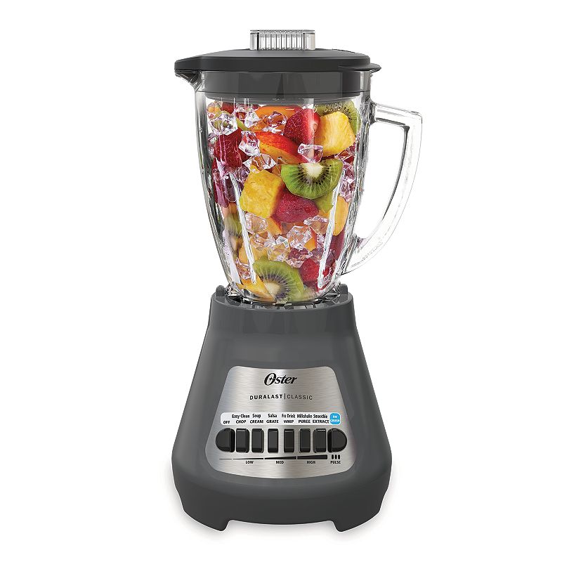 Oster - Oster® Classic Series 8 Speed Blender with Duralast™ All Metal Drive - Gray