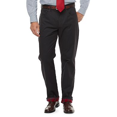 Big & Tall Croft & Barrow® Classic-Fit Stretch Flannel-Lined 5-Pocket Pants