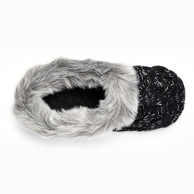Women's Dearfoams Cable Knit Clog Slippers