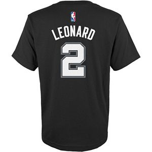 Boys 8-20 adidas San Antonio Spurs Kawhi Leonard Name & Number Tee