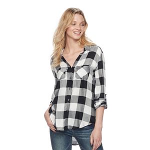 Women's Rock & Republic® High-Low Plaid Shirt