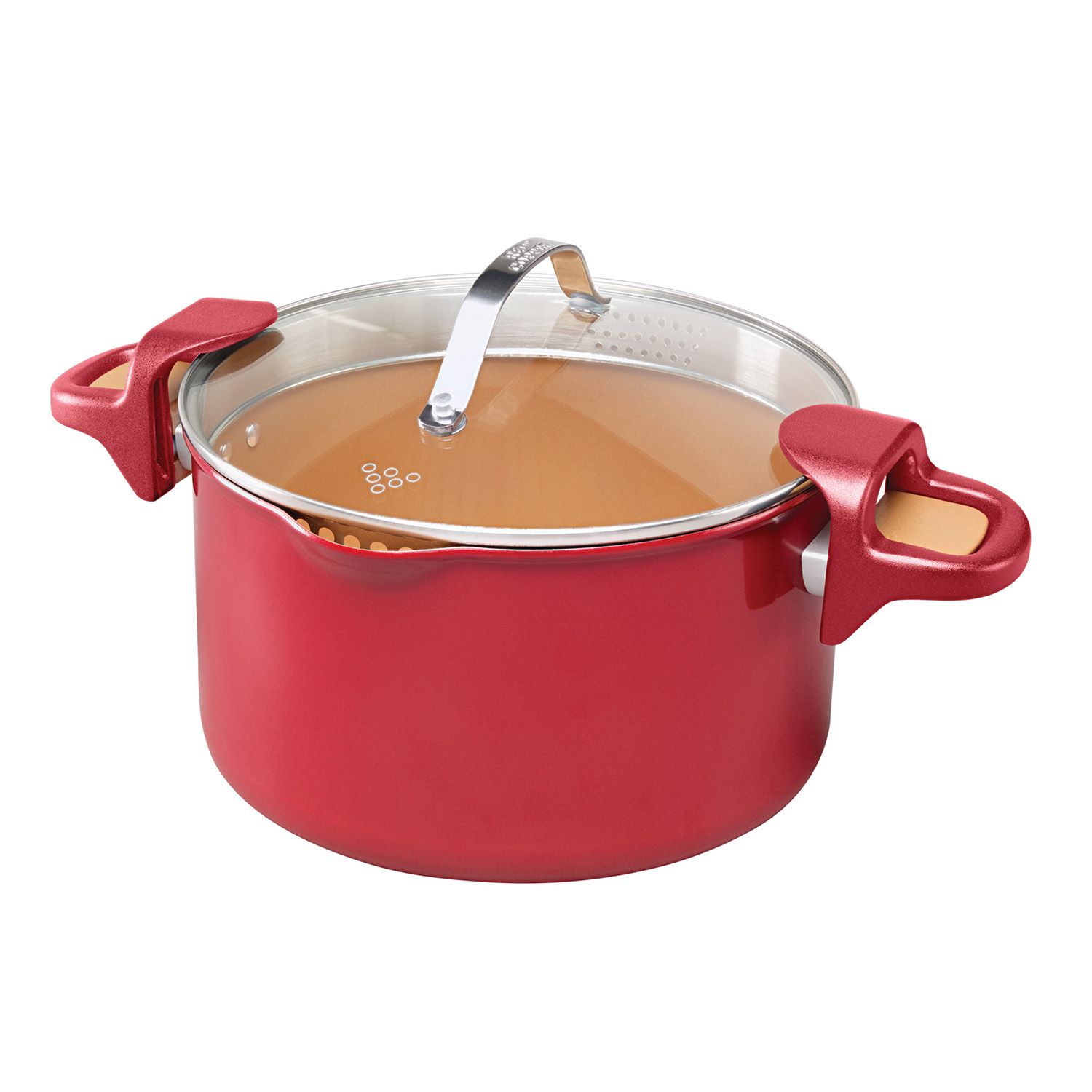 As Seen on TV Red Copper 5-Qt. Pasta Pot