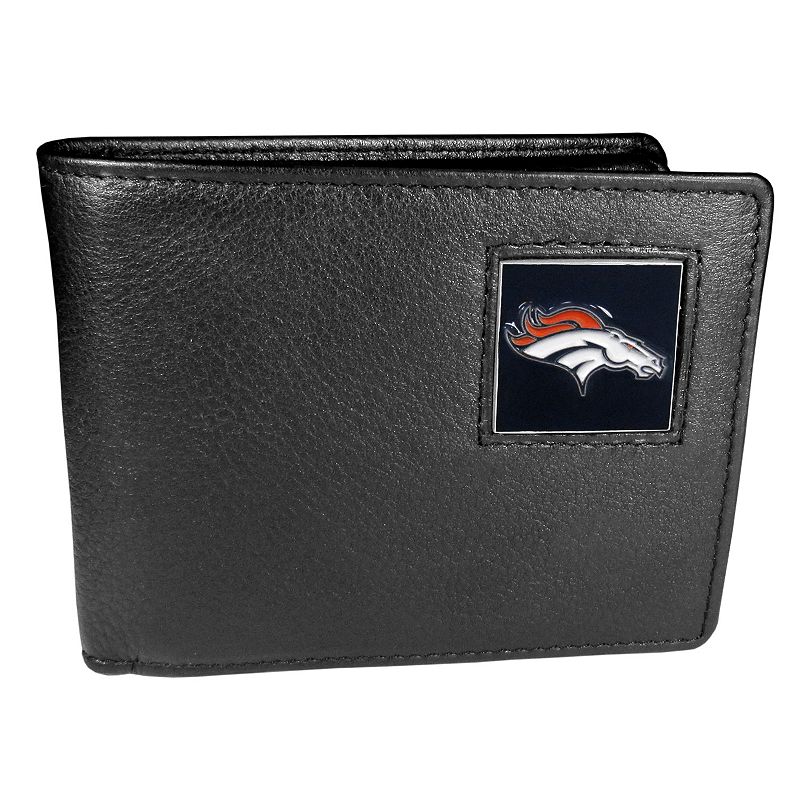 Mens Denver Broncos Bifold Wallet, Black