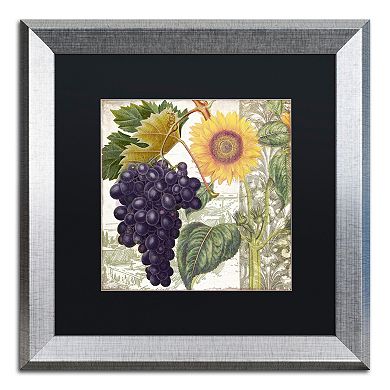Trademark Fine Art Dolcetto I Silver Finish Framed Wall Art