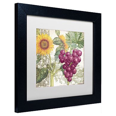 Trademark Fine Art Dolcetto II Black Framed Wall Art