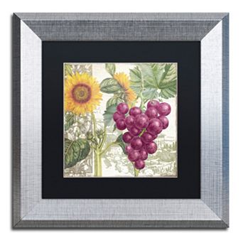 Trademark Fine Art Dolcetto II Silver Finish Framed Wall Art