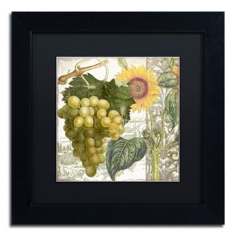 Trademark Fine Art Dolcetto III Black Framed Wall Art