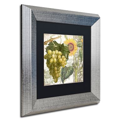 Trademark Fine Art Dolcetto III Silver Finish Framed Wall Art