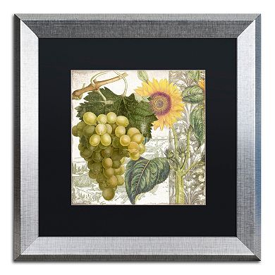 Trademark Fine Art Dolcetto III Silver Finish Framed Wall Art