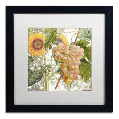 Trademark Fine Art Dolcetto IV Black Matted Framed Wall Art