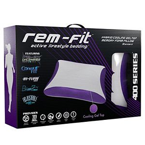 Protect-A-Bed REM-Fit Rest 400 Series Hybrid Cooling Gel Top Memory Foam Pillow