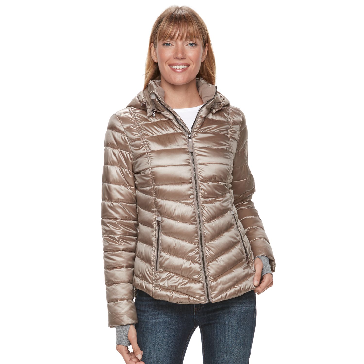 kohls white puffer jacket