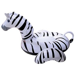 Blue Wave Giant Zebra 97-in Inflatable Ride-on Pool Float