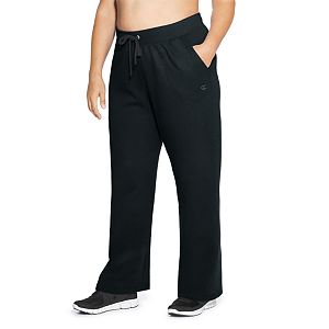 Plus Size Champion Open Bottom Fleece Pants