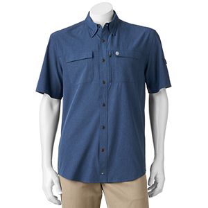Men's Coleman Classic-Fit Chambray Stretch Performance Button-Down Fishing Shirt