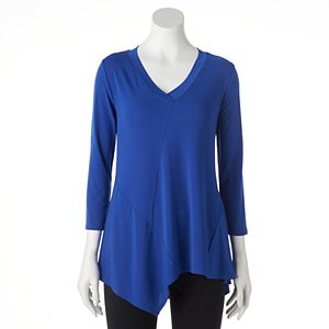 Women's Dana Buchman Asymmetrical Hem Top