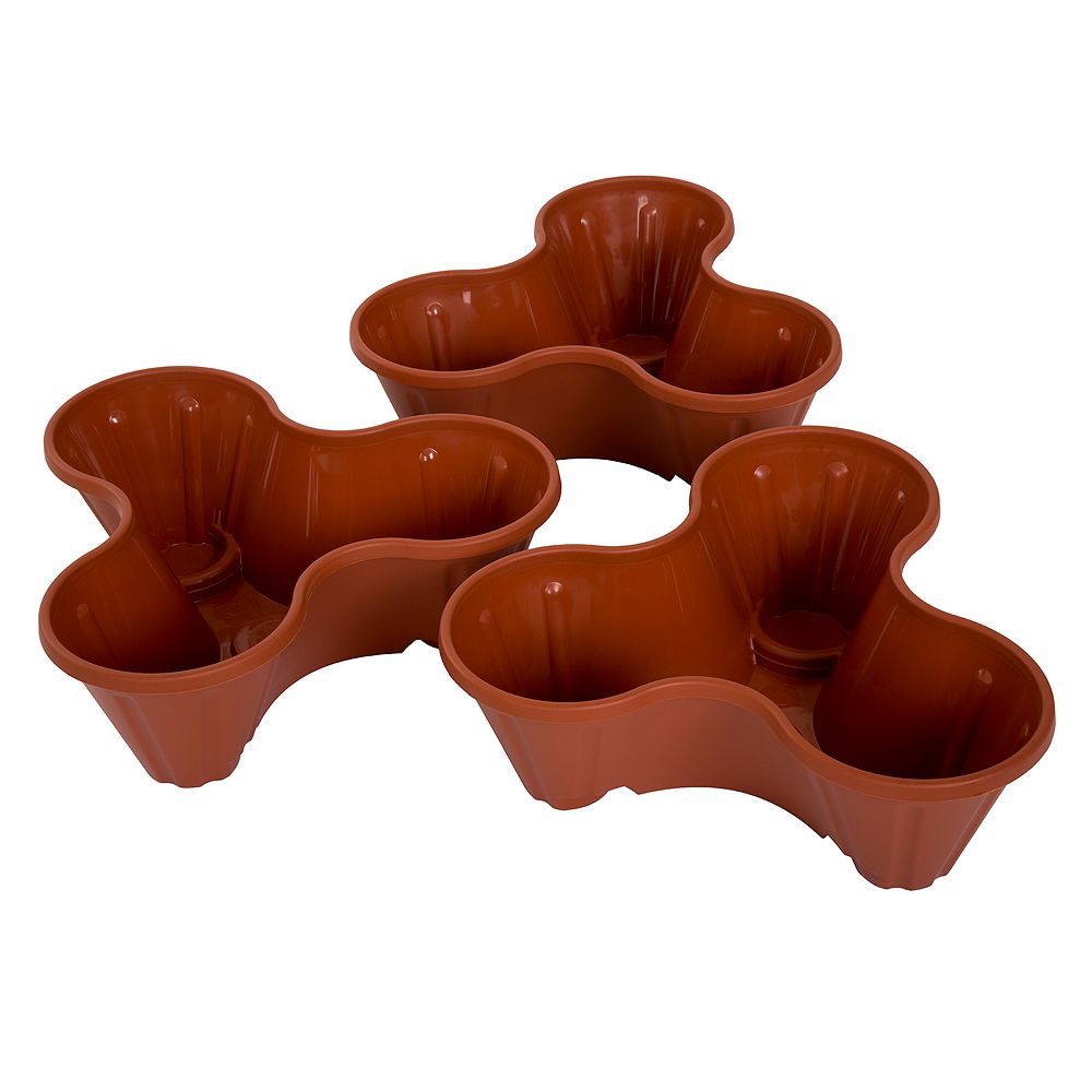 Navarro Outdoor Stackable Planter 3-piece Set