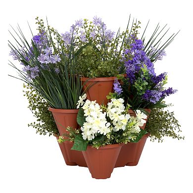 Navarro Outdoor Stackable Planter 3-piece Set