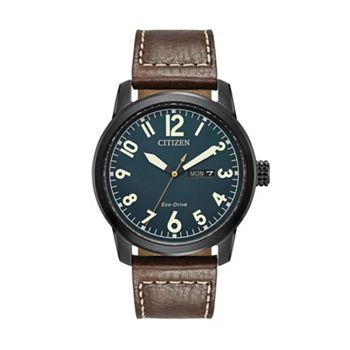 840 Citizen Eco-Drive Men's Chandler Leather Watch - BM8478-01L