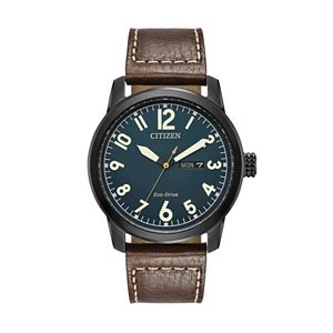 Citizen Eco-Drive Men's Chandler Leather Watch - BM8478-01L