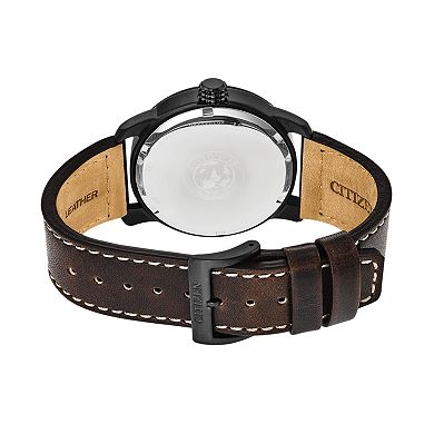 Citizen Eco-Drive Men's Chandler Leather Watch - BM8478-01L