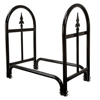 Navarro Indoor / Outdoor Finial Log Rack