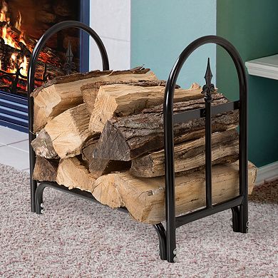 Navarro Indoor / Outdoor Finial Log Rack